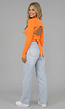 Fel Oranje Crop Bolero