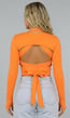 Fel Oranje Crop Bolero
