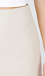 Beige Mini Skort met Stretch en Aansluitende Pasvorm