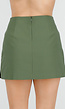Groene Korte Skort met Stretch en Binnenbroekje