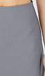 Grijze Mini Skort met A-Lijn Pasvorm en Stretch Stof