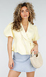 Beige Raffia Handtas met Rond Handvat en Schouderband