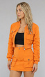2-Delige Oranje Cargo Skort Set