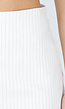 Witte Mini Skort met Pinstripe en Split