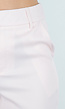 Lichtroze Wide Leg Pantalon met Steekzakken en Paspelzakken