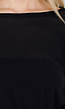 Zwarte Transparante Mesh Top met Lange Mouwen en Stretch