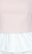 Roze Top met Peplum en Spaghettibandjes