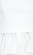 Witte Top met Peplum en Spaghettibandjes