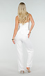Witte Top met Peplum en Spaghettibandjes