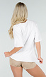 Wit Katoenen T-shirt met Aperol Print en Korte Mouwen