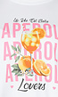 Wit Katoenen T-shirt met Aperol Print en Korte Mouwen