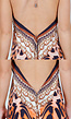 Maxi Jurk met Print, Strass Details en Verstelbare Bandjes