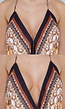 Maxi Jurk met Print, Strass Details en Verstelbare Bandjes