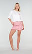 Wit Katoenen T-shirt met Pink Gin Print en Korte Mouwen
