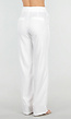 Witte Wide Leg Pantalon met Steekzakken en Paspelzakken