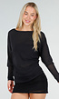 Zwarte Transparante Mesh Top met Lange Mouwen en Stretch