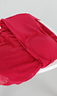 Rode Padded Halter Top met Mesh Detail Ruches en Stretch