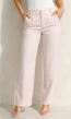 Lichtroze Wide Leg Pantalon