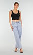 Zwarte Cropped Top met Open Rug en Kant