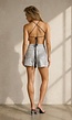 Zwarte Gehaakte Halter Top met Open Patroon en Kwastjes