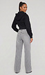 Zwart Vest in Kort Model met Afneembare Capuchon
