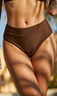 Bruine High Waist Bikinislip