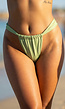 Groene bikinibroek met dikke hoge band