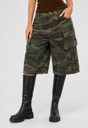Camouflage Cargo Bermuda Short