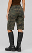 Groene Camouflage Cargo Bermuda Short met Zakken