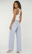 Witte Halter Top met Watervalhals en Pads