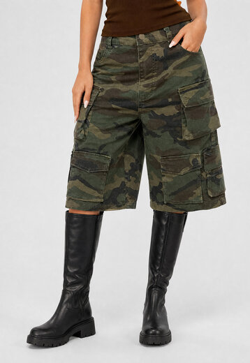 Camouflage Cargo Bermuda Short