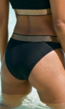 Zwart met Goud Bikinibroekje met Fishnet Effect