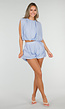 Lichtblauwe Matching Set met Mouwloze Top en Broekje