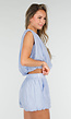 Lichtblauwe Matching Set met Mouwloze Top en Broekje