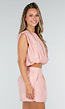Lichtroze Matching Set met Mouwloze Top en Broekje