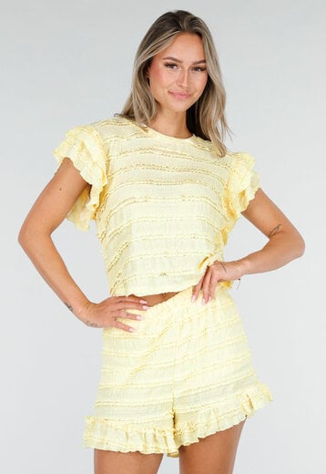 Butter Yellow Stretch Two Piece