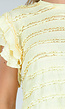 Gele Stretch Two Piece met Ruches en Shorts