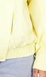 Butter Yellow Bikerjack met Opstaande Kraag en Ritssluiting