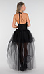 Zwarte Haltertop met Studdetails en Open Rug