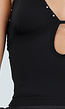 Zwarte Haltertop met Studdetails en Open Rug