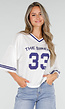 Witte Mesh Stretch Jersey T-Shirt