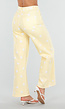 Butter Yellow Wide Leg Jeans met Polkadotprint