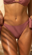 Bruin Bikinibroekje met Striksluiting