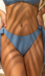 Verstelbaar As Blauw Bikinibroekje met Strikjes