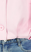 Roze Kort Jasje met Pofmouwen en Knoopsluiting