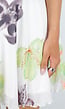 Witte Halter Mini Jurk met Bloemenprint en Open Rug