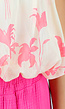 GeleHalter Top met Lichtroze Bloemenprint