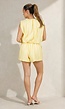 Gele Two Piece Set met Mouwloze Top en Ballonshort