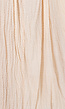 Beige Mousseline Maxi Jurk met Open Rug en Touwdetails