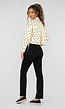 Butter Yellow Polkadot Blousejasje met Trekkoord